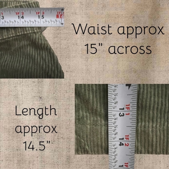 FREE PEOPLE Ray Corduroy MiniSkirt in Washed Army Green - Picture 12 of 12